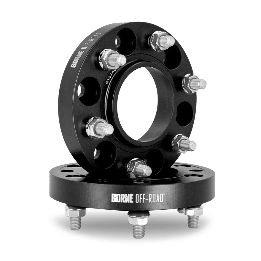 Borne Off-Road BNWS-004-300BK Wheel Spacers, Black, 6X139.7, 106mm Center Bore, M12 X 1.5, 1.20in