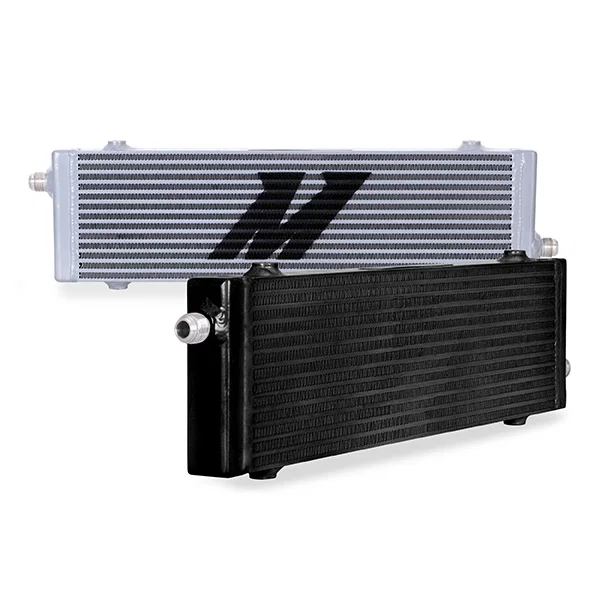 MMOC-SP-LBK Universal Oil Cooler, Cross Flow Bar and Plate, Black, Large