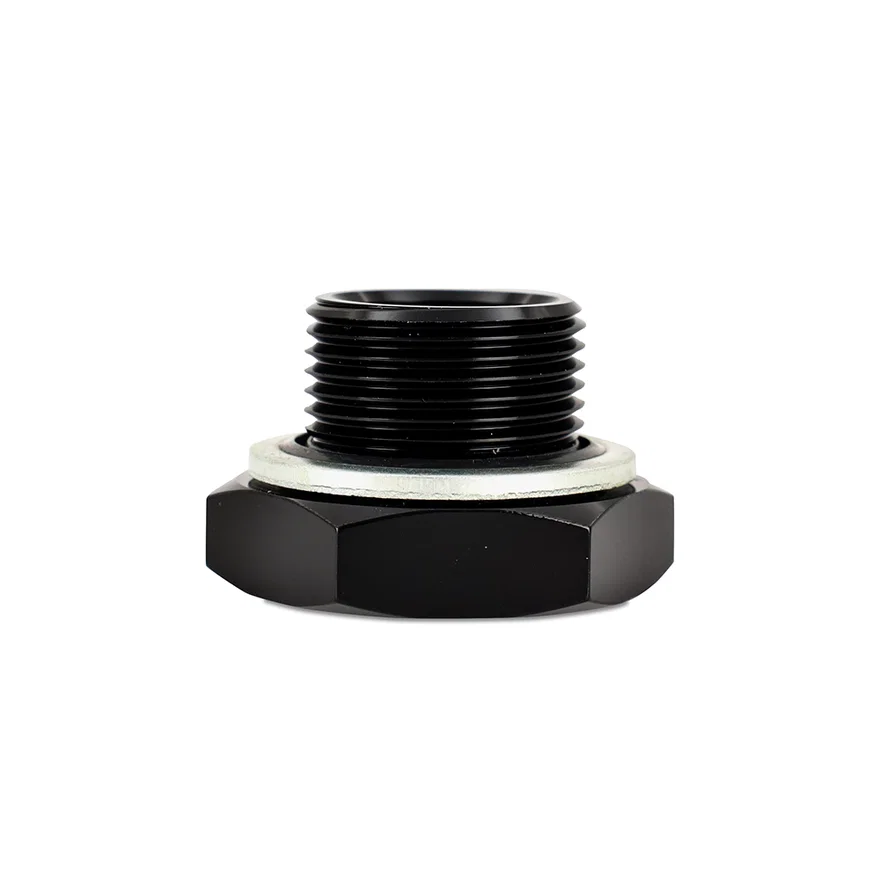 M22x1.5 to 1/8" NPT Aluminum Fitting, Black