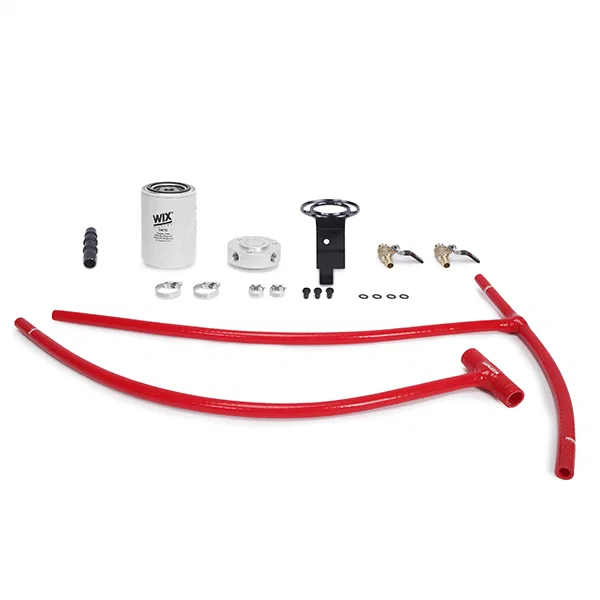 Coolant Filter Kit, Red, fits Ford 6.0L Powerstroke 2003-2007