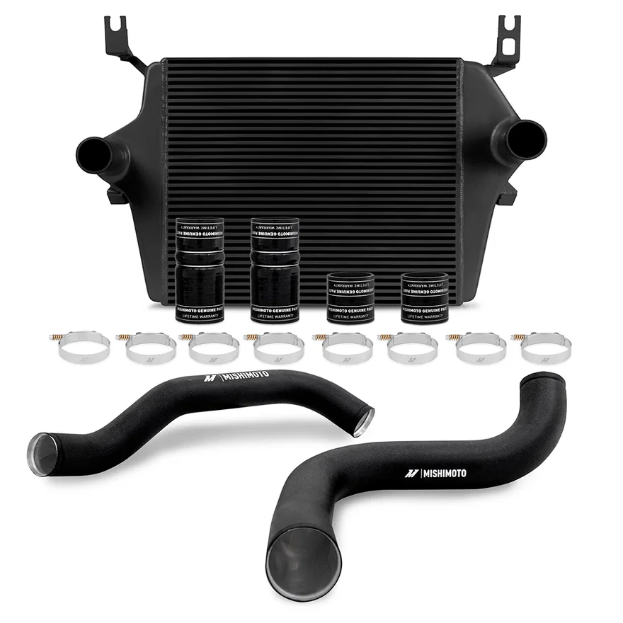 Intercooler Kit, Black/Black, fits Ford 7.3L Powerstroke 1999-2003