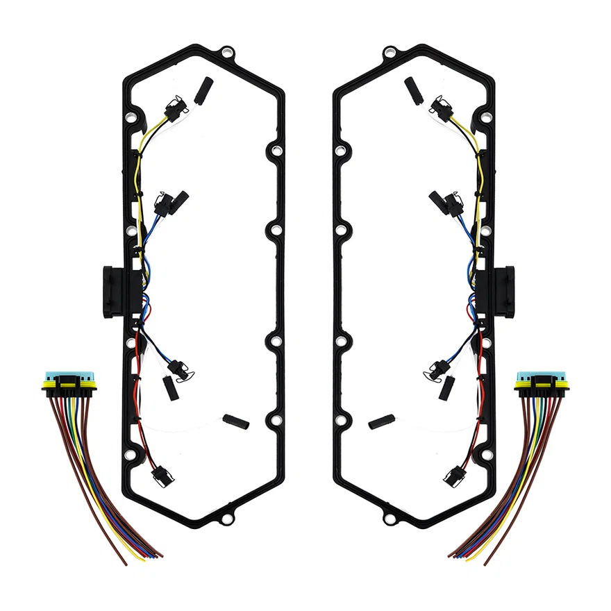 Glow Plug Harness & Valve Cover Gasket Set, fits Ford Powerstroke 7.3L 1999-2003