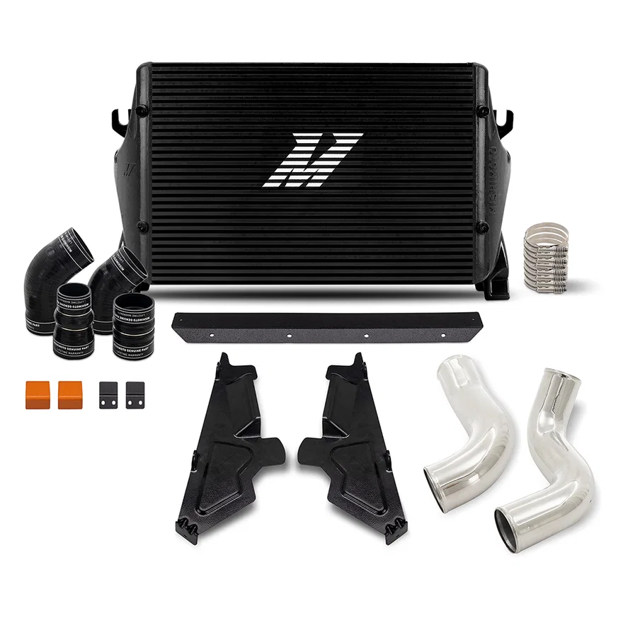 Intercooler Kit, Black/Polished, fits Ram 6.7L Cummins 2019-2024