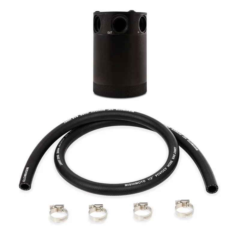 Compact Baffled Oil Catch Can, 3-Port