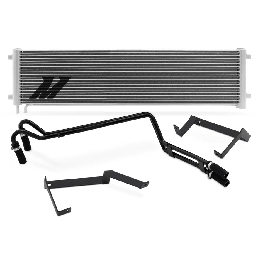 Transmission Cooler, Silver, fits Ford 6.7L Powerstroke 2011-2016