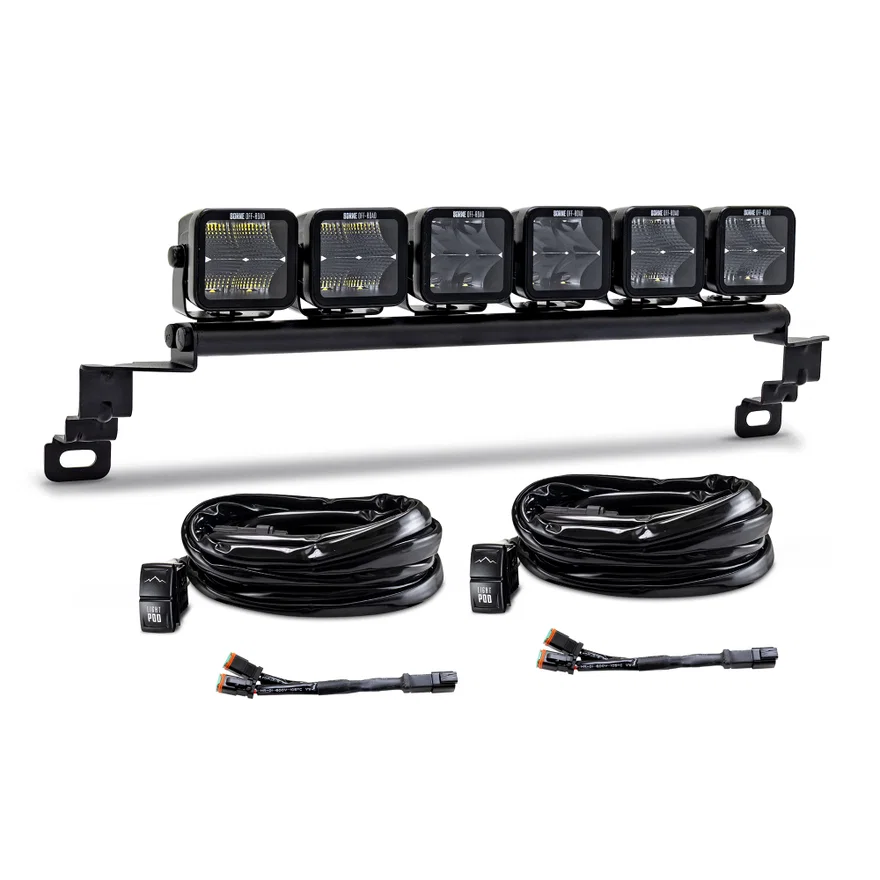 Bumper Pod Lights (6), fits Ford Bronco 2021+ w/Standard Bumper