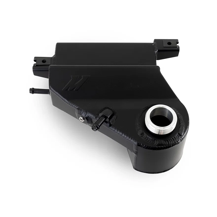 Aluminum Degas Bottle, Black, fits Ford 6.0L Powerstroke 2003-2007
