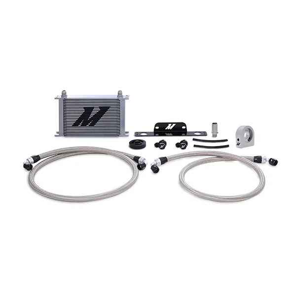 Oil Cooler Kit, Silver, fits Chevrolet Camaro SS 2010-2015