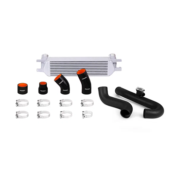 Intercooler Kit, Silver/Black, fits Ford Mustang EcoBoost 2015-2023