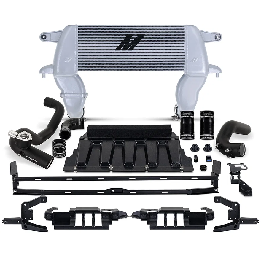 Intercooler Kit, Silver/Black, High-Mount, fits Ford Bronco 2.3L 2021+
