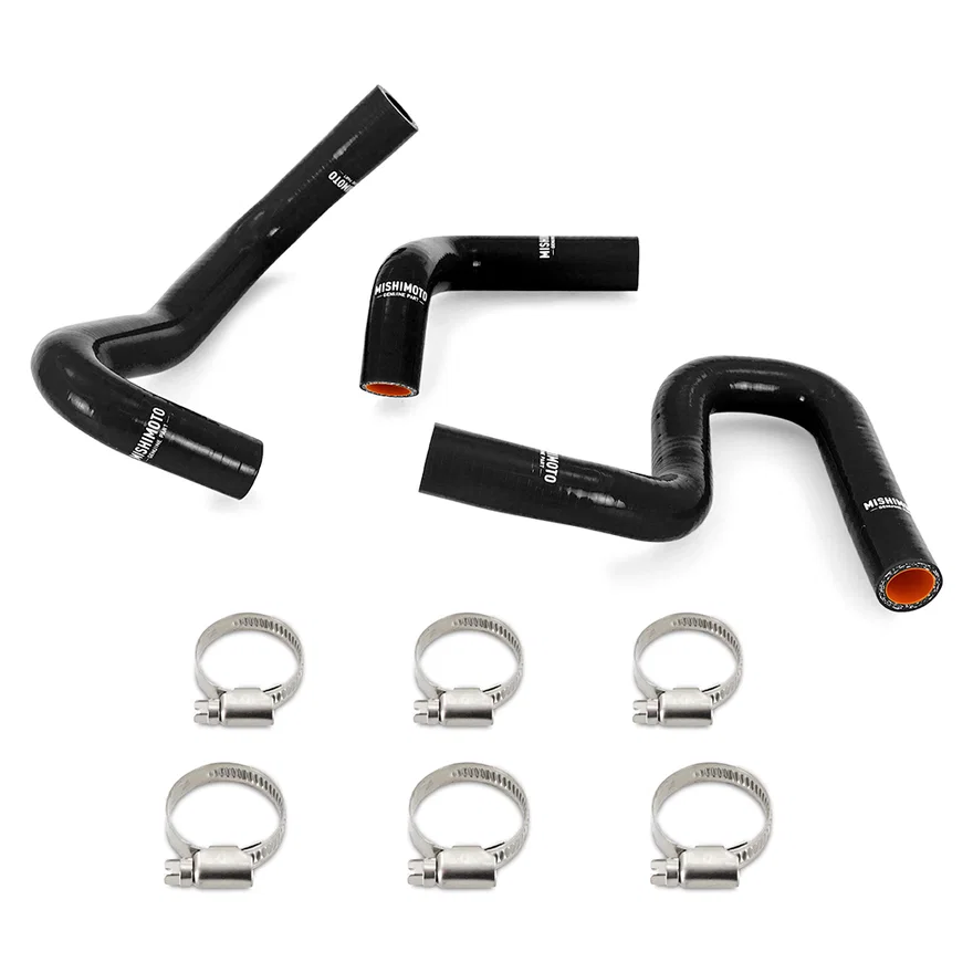 Silicone Heater Hose Kit, Black, fits Toyota 4Runner 3.4L w/o Rear Heater 96-02