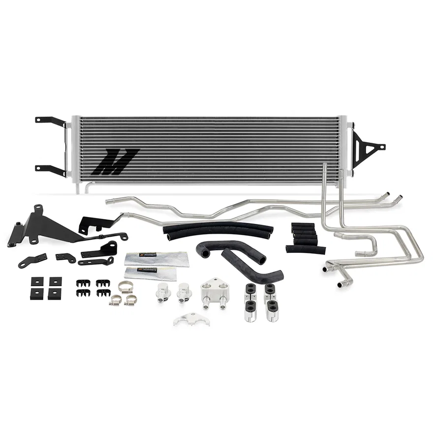 Transmission Cooler, Silver, fits Ford 6.7L Powerstroke 2020-2022
