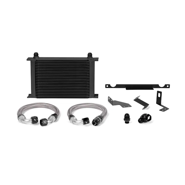 Oil Cooler Kit, Black, fits Mitsubishi Lancer Evolution 7/8/9 2001-2007