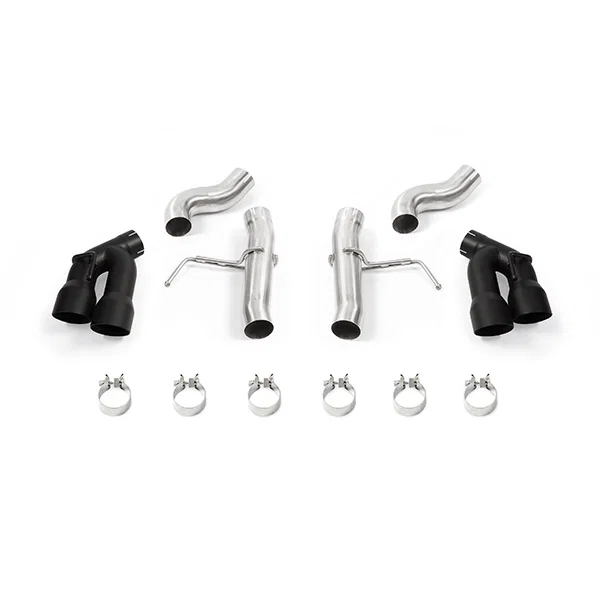 Quad Tip Race Axle-Back Exhaust, Black, fits Chevrolet Camaro SS 2016-2024