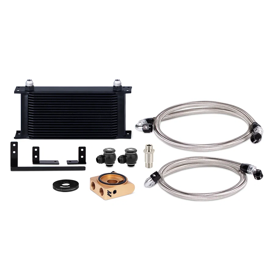 Oil Cooler Kit, Black, Thermostatic, fits Mazda Miata 2019+