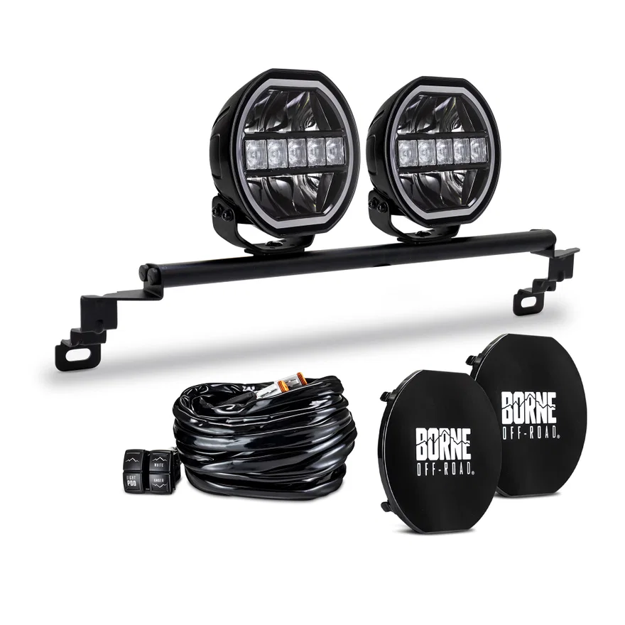 7 Bumper Round Lights, fits Ford Bronco 2021+ w/Standard Bumper