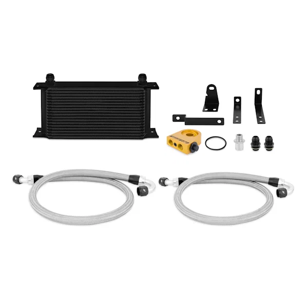 Oil Cooler Kit, Black, Thermostatic, fits Honda S2000 2000-2009