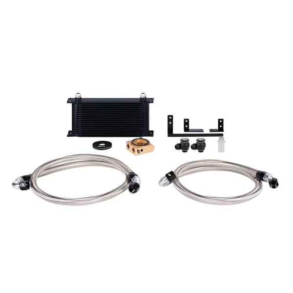 Oil Cooler Kit, Black, Thermostatic, fits Mazda Miata 2016-2018