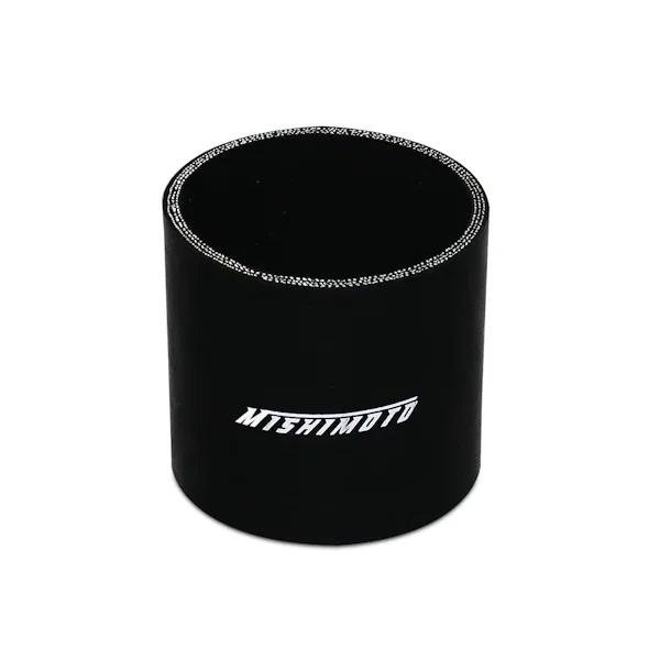 Straight Coupler, Black, Silicone, 2.50in