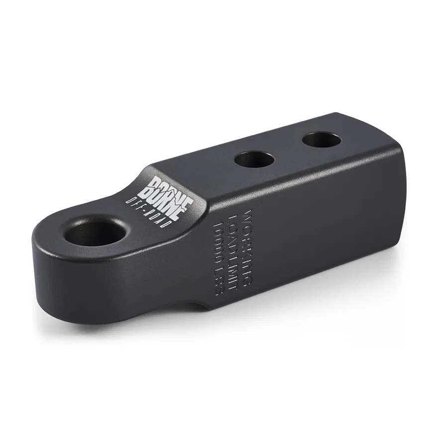 Borne Off-Road BNHR-2-HA 2 in Hitch Receiver Shackle Mount, Hard Anodized Gray