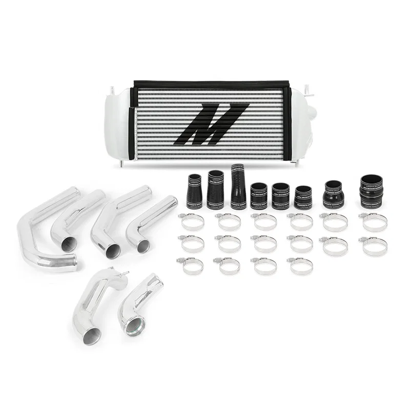 Intercooler Kit, Silver/Polished, fits Ford F-150 2.7L EcoBoost 2015-2017