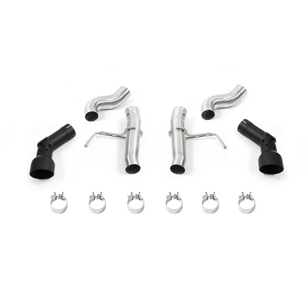 Dual Tip Race Axle-Back Exhaust, Black, fits Chevrolet Camaro SS 2016-2024