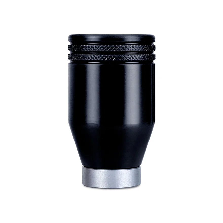 Shift Knob, Black, w/Silver Core, Weighted, fits Subaru WRX 2022+