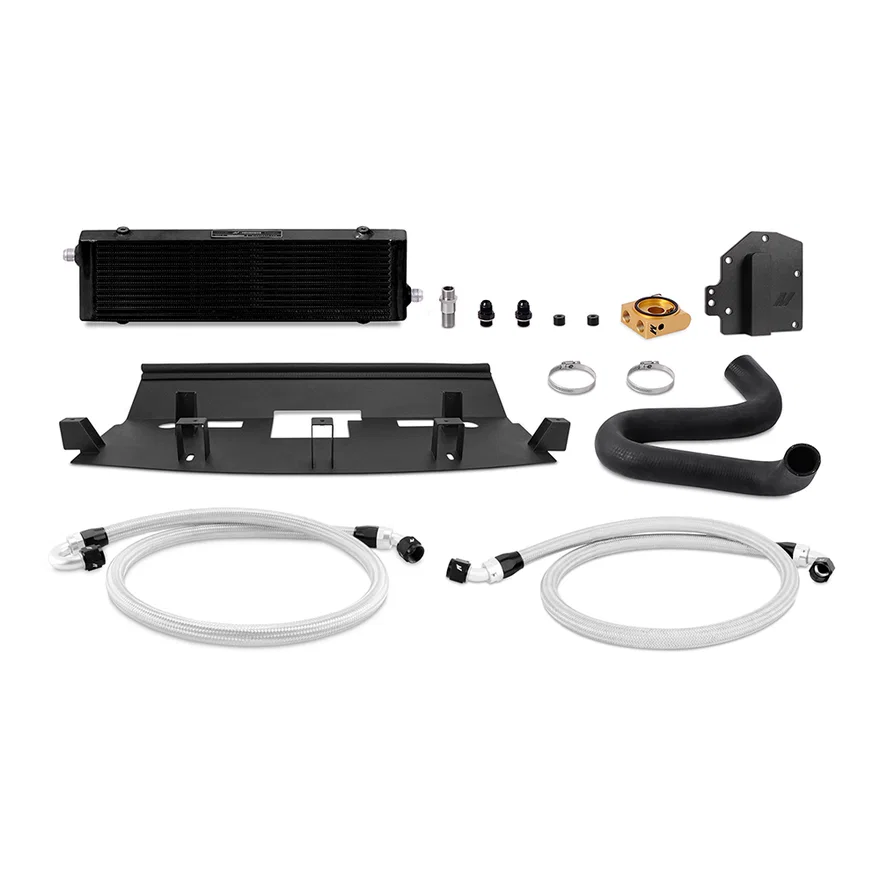 Oil Cooler Kit, Black, Thermostatic, fits Ford Mustang GT RHD 2018-2023
