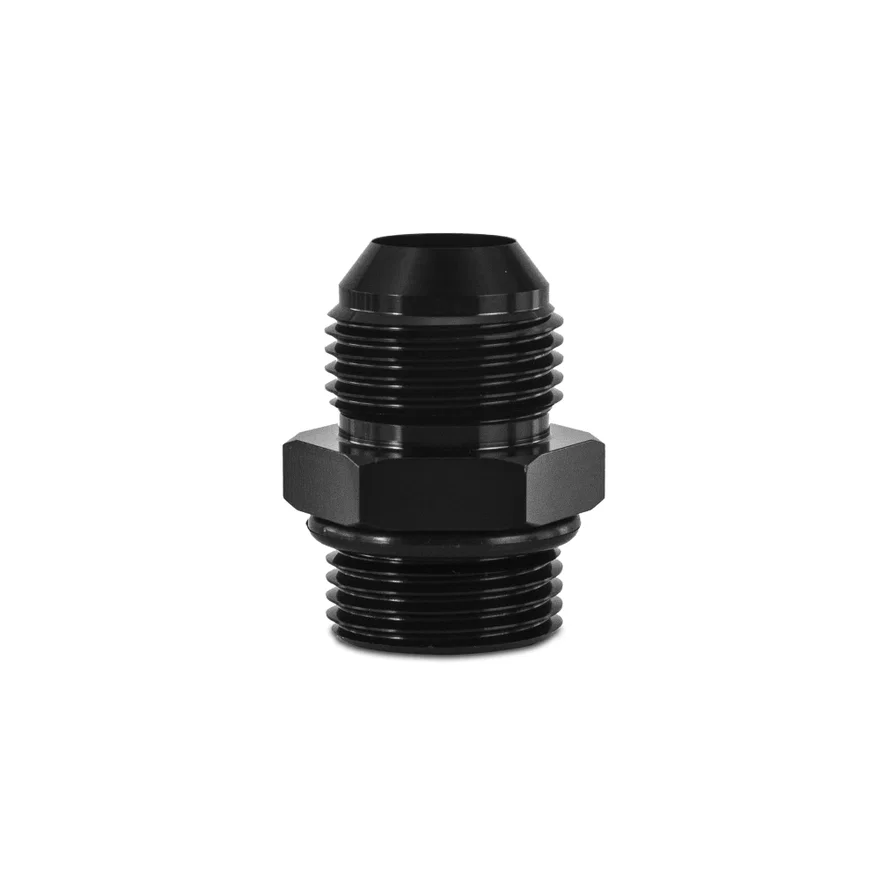 10ORB to -10AN Aluminum Fitting, Black