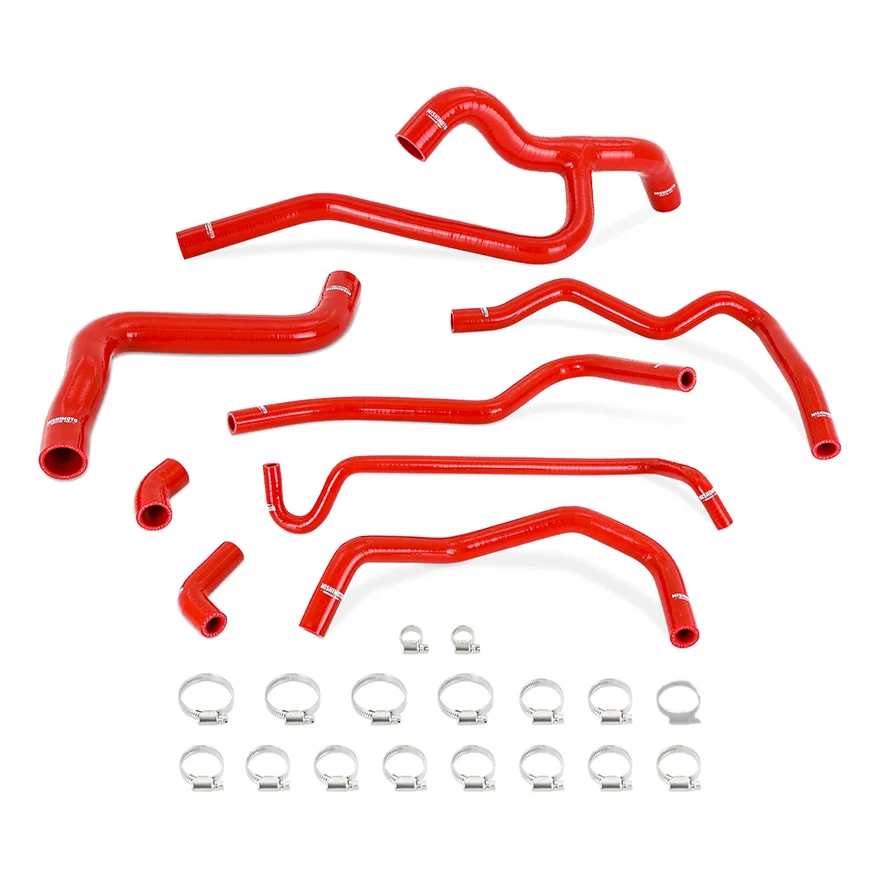 Silicone Radiator & Heater Hose Kit, Red, fits Ford Mustang V6 4.0L 2005-2010