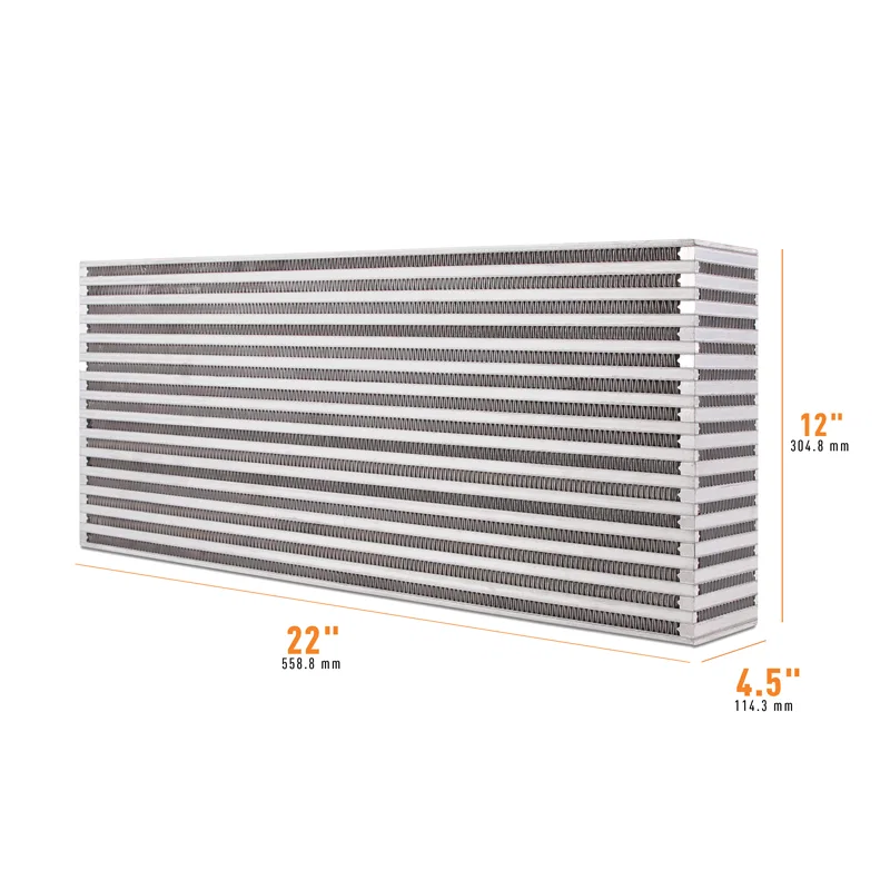 Universal Air-to-Air Race Intercooler Core 22 in x 12 in x 4.5in