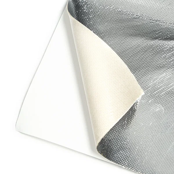 Aluminum Silica Heat Barrier w/Adhesive Backing, 12 inx24in