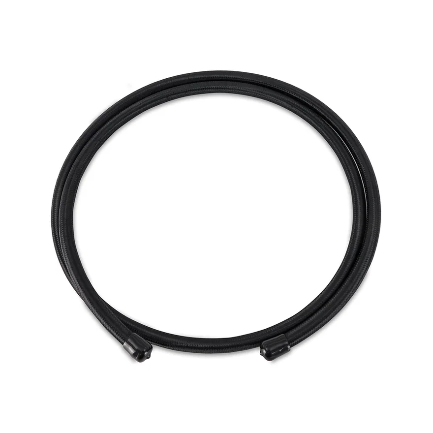 8AN Braided Line, Black Nylon, 6 ft
