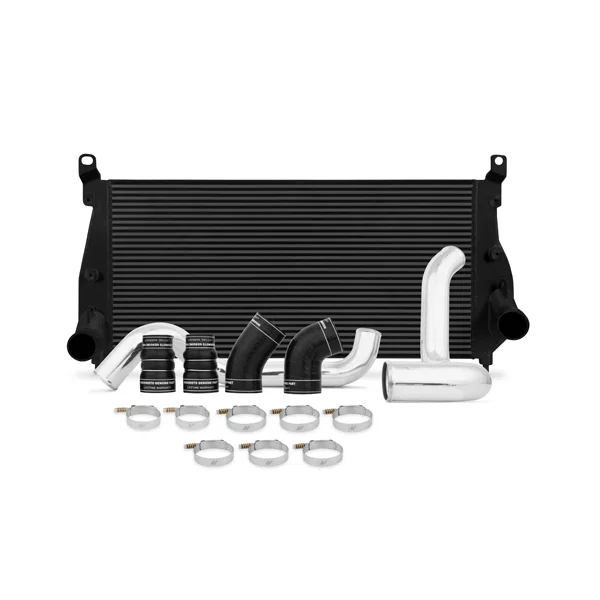 Intercooler Kit, Black/Polished, fits Chevrolet/GMC 6.6L Duramax 2002-2004.5