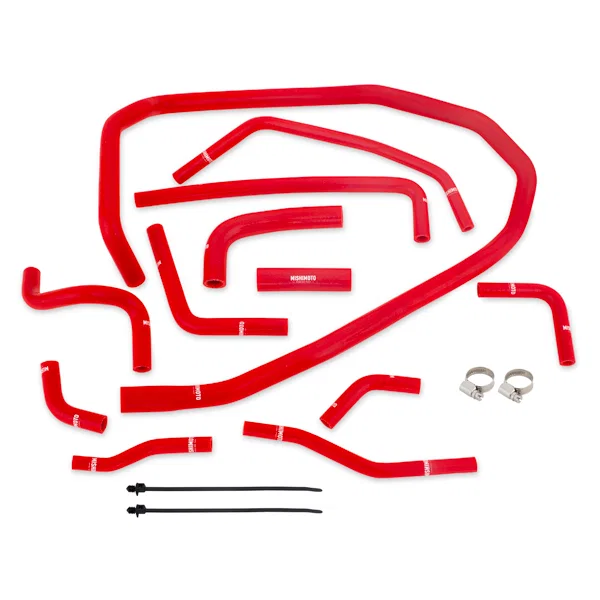 Silicone Ancillary Hose Kit, Red, fits Subaru WRX 2015-2021