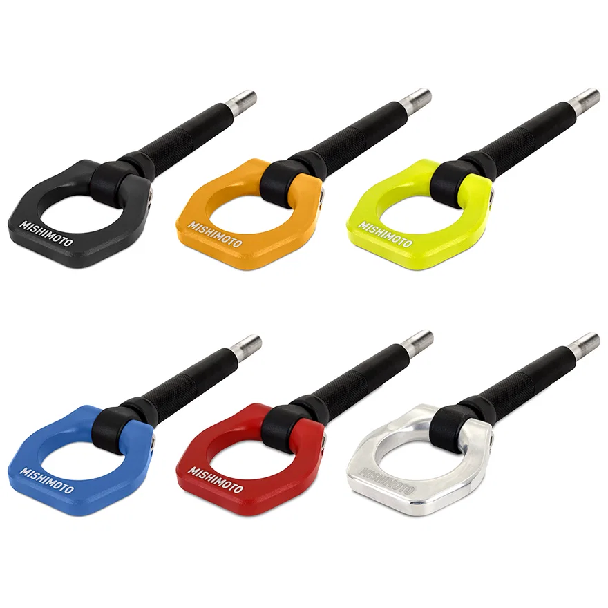 Racing Tow Hook, Neon Yellow, Front, fits Subaru WRX 2022+/Crosstrek 2018+