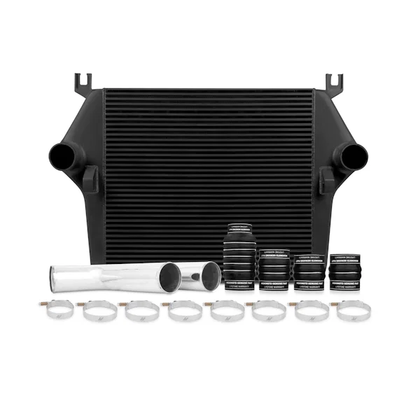 Intercooler Kit, Black/Polished, fits Dodge 6.7L Cummins 2007.5-2009