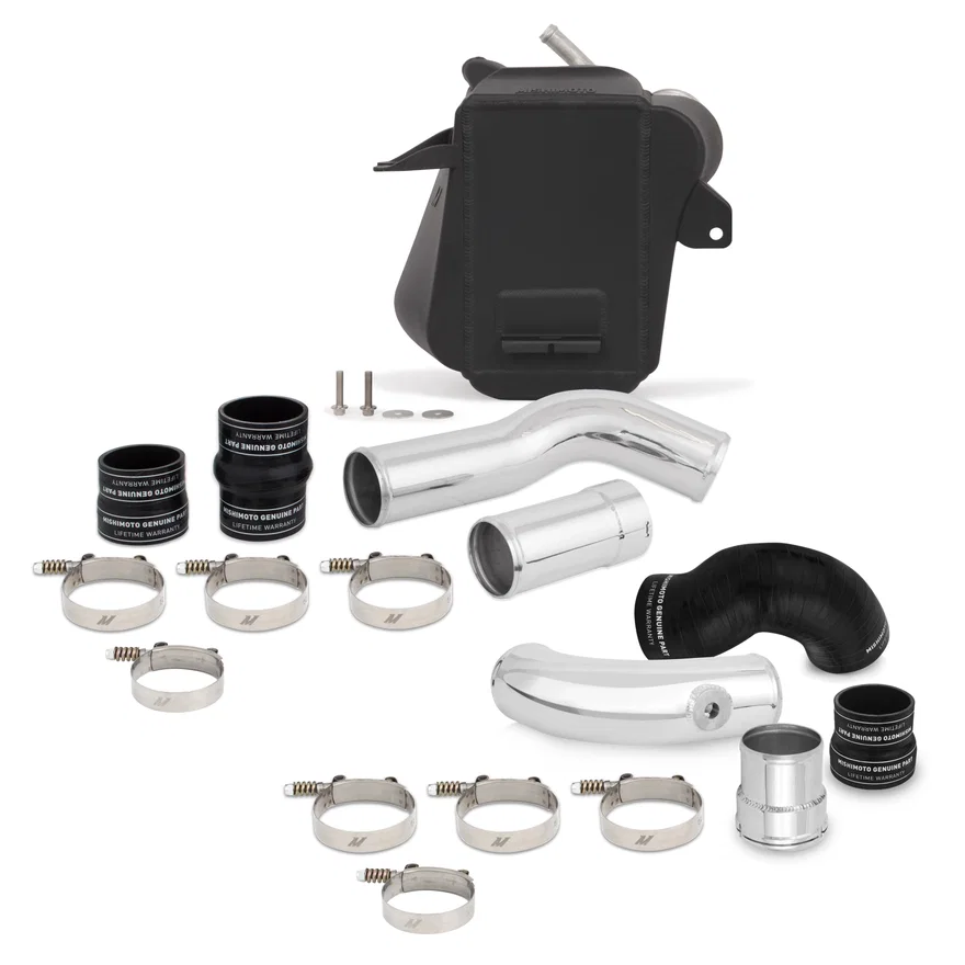 Air-to-Water Intercooler Kit, Black/Polished, fits Ford 6.7L Powerstroke 2011+