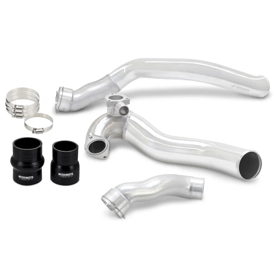 Intercooler Pipe Kit, Polished, fits Ford Mustang EcoBoost 2024+