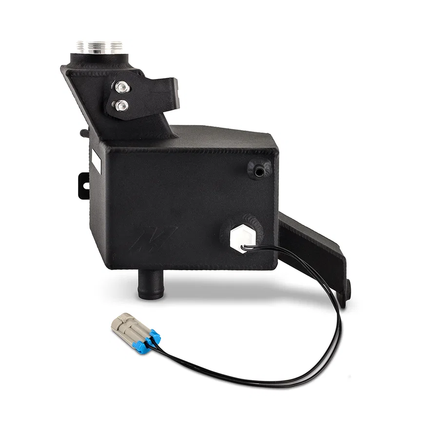 Aluminum Degas Tank, Black, fits Ram 6.7L Cummins 2013-2018