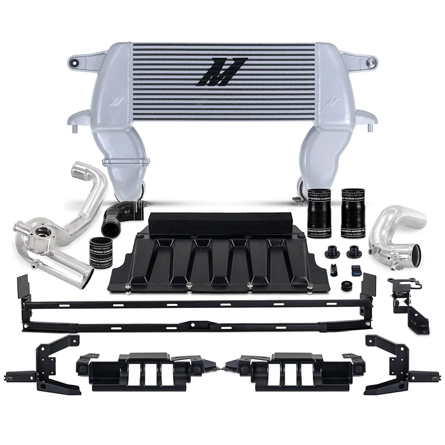 Intercooler Kit, Silver/Polished, High-Mount, fits Ford Bronco 2.3L 2021+