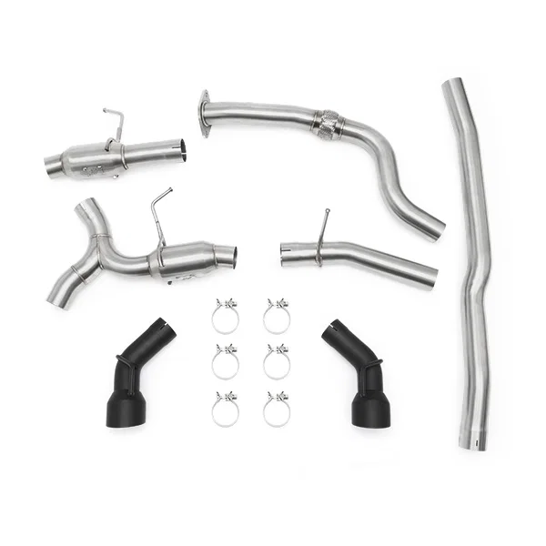 Dual Tip Pro Cat-Back Exhaust, Black, fits Chevrolet Camaro 2.0T 2016-2024