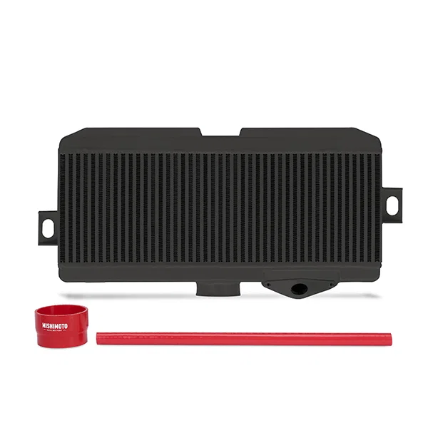 Performance TMIC, Red Hoses Black Cooler, fits Subaru WRX STI 2008-2021