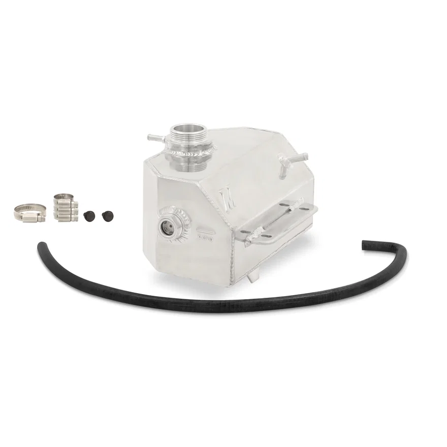 Aluminum Coolant Expansion Tank, Polished, fits Ford Mustang 2015-2023