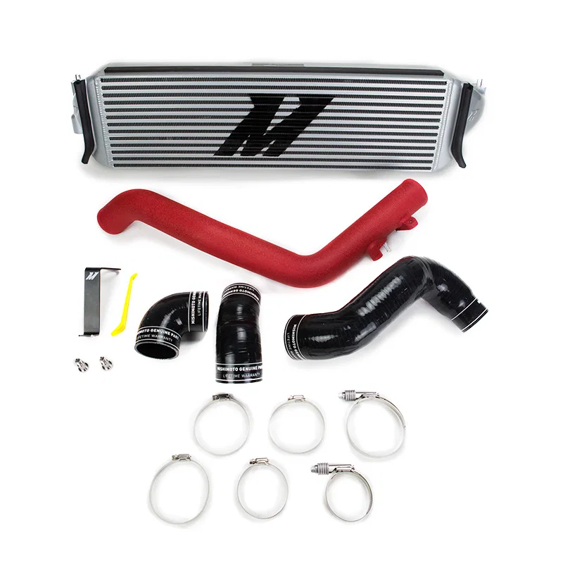 Intercooler Kit, Silver/Red, fits Honda Civic Type R 2017-2021