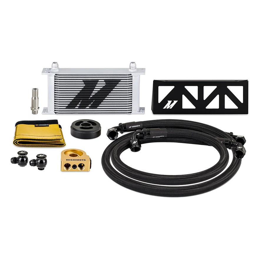 Oil Cooler Kit, Silver, Thermostatic, fits Subaru BRZ/Toyota GR86 2022+