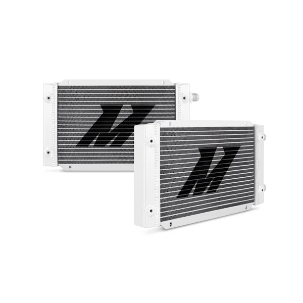 Universal Oil Cooler 19-Row, Silver, Dual Pass