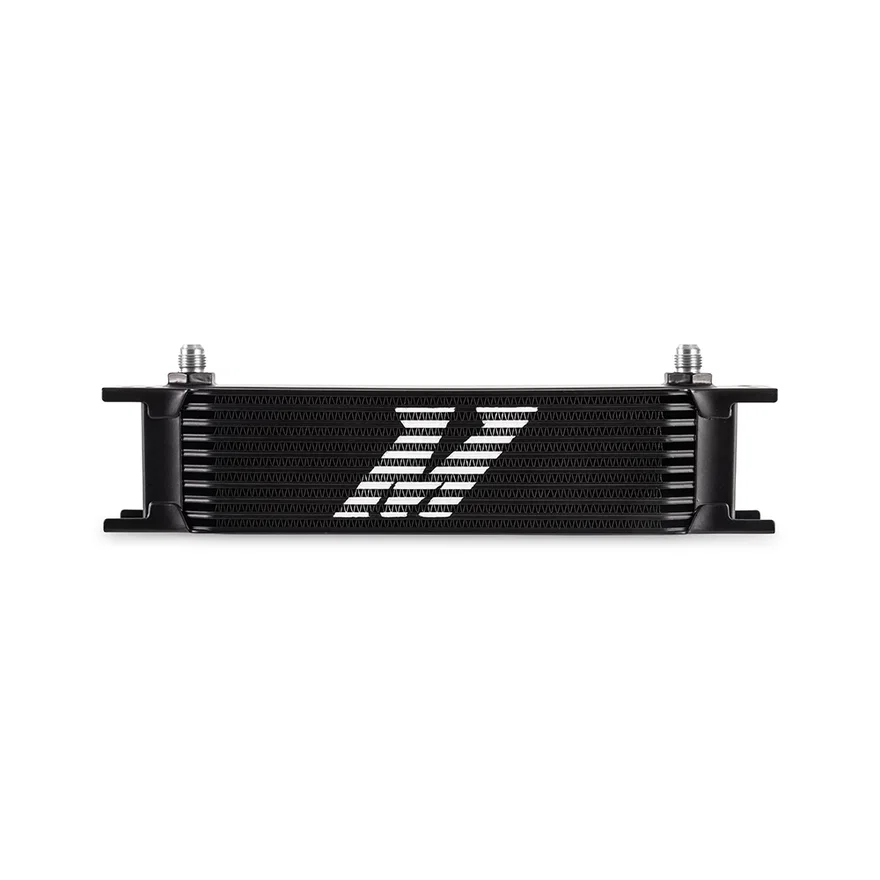 Universal Oil Cooler, 10-Row, Black, -6AN