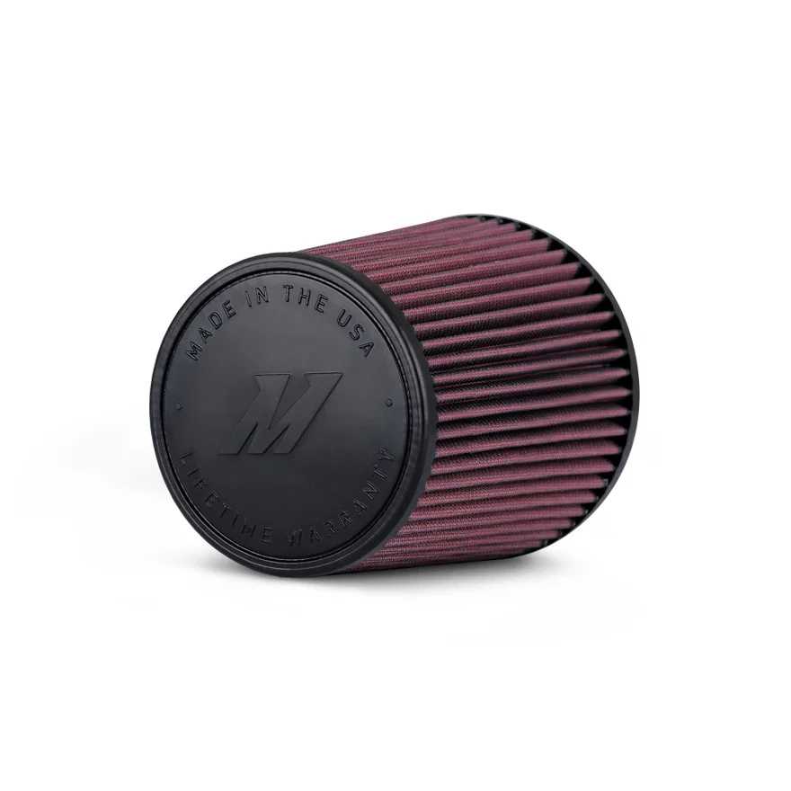 Performance Air Filter, 4 In. Inlet, 7 In. Filter Length, Red