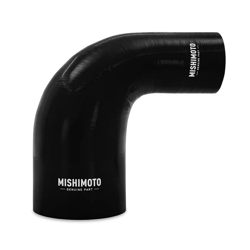 90-Degree Transition Coupler, Black, Silicone, 2.50in to 4.00in